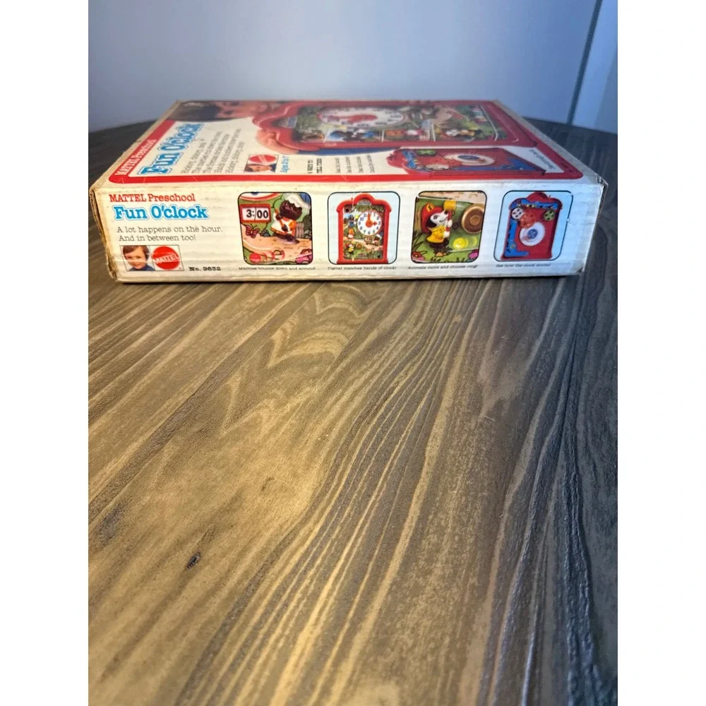 Vintage 1976 Mattel Fun O'clock Preschool Educational Marble Toy Red No. 9832